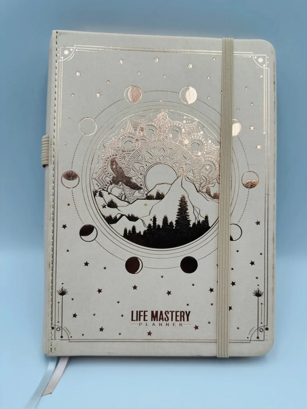 Freedom Mastery Undated Life Mastery Planner Pale Peach/Pink W Rose Gold Accents